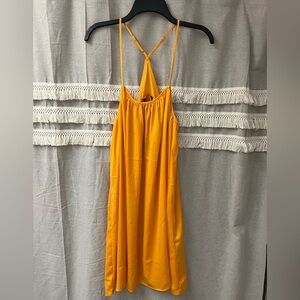 Banana Republic SMALL dress tangerine orange new with tags NWT halter strappy